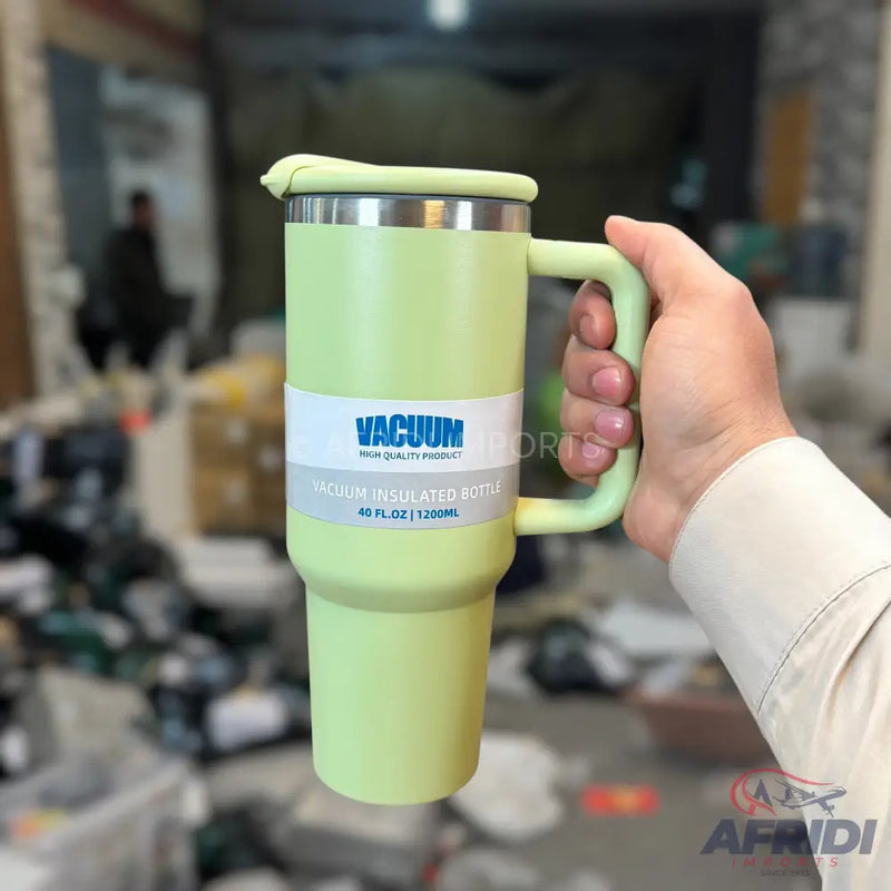1200ml Stainless Steel Vacuum Tumbler - Green - Afridi Imports