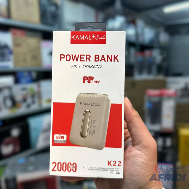 20000mAH 66W Adaptive Quick Power Bank - Afridi Imports