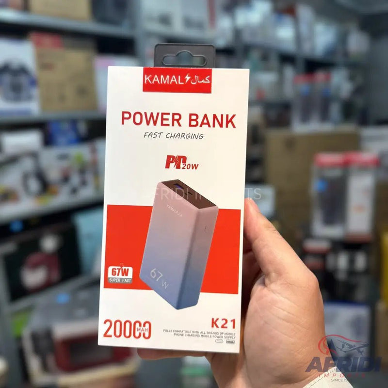 20000mAH 67W Super Fast Power Bank - Afridi Imports