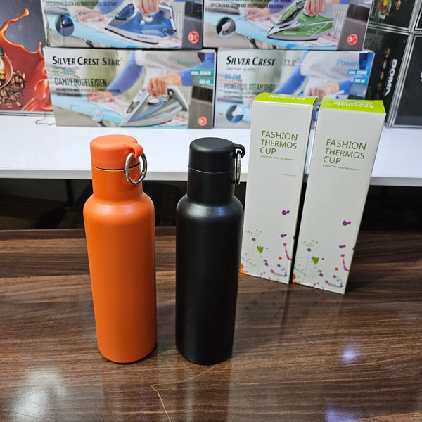 Lot Imported 500ml Black & Orange Vacuum Bottle