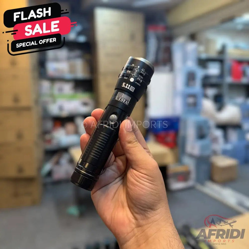 5.11 Pocket Flashlight - 1km Range - USA Lot - Afridi Imports