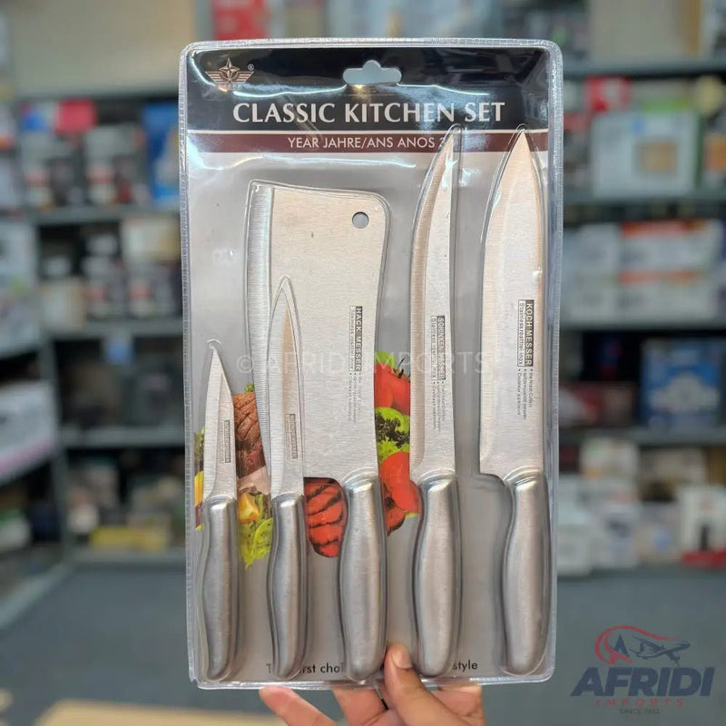 5 Pieces Kitchen Knives Set - Afridi Imports