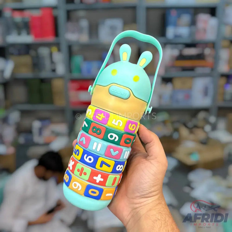 520ml Play & Learn Water Bottle - Random Color - Afridi Imports