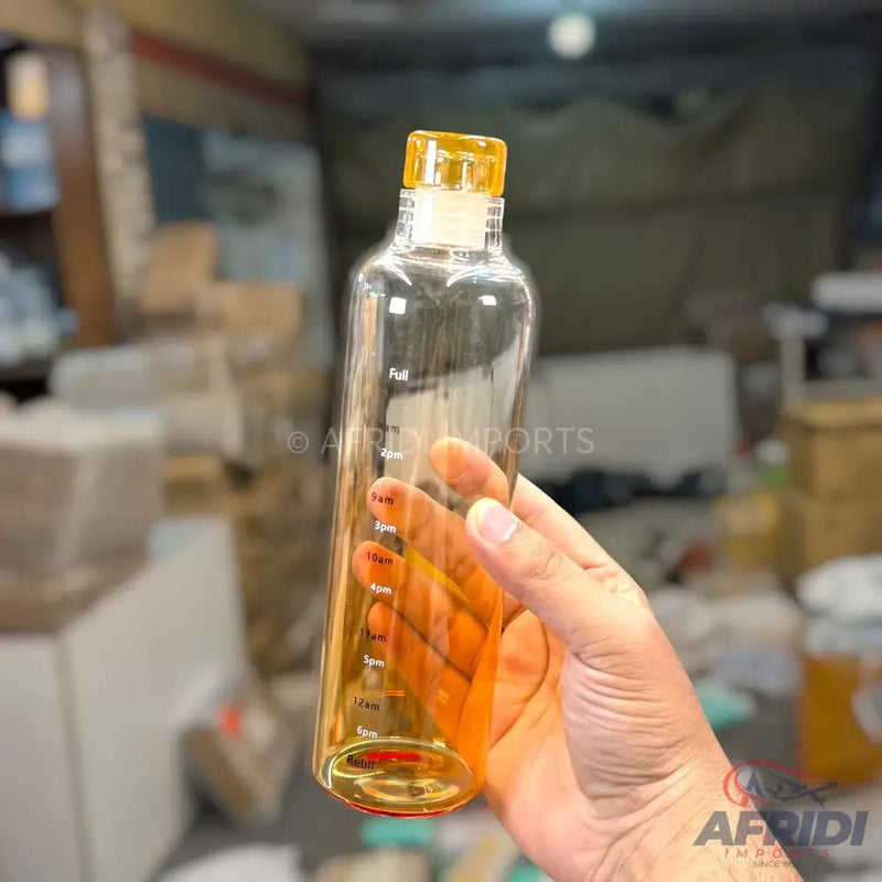 550ml Glass Bottle - Orange (IF9 - A) - Afridi Imports