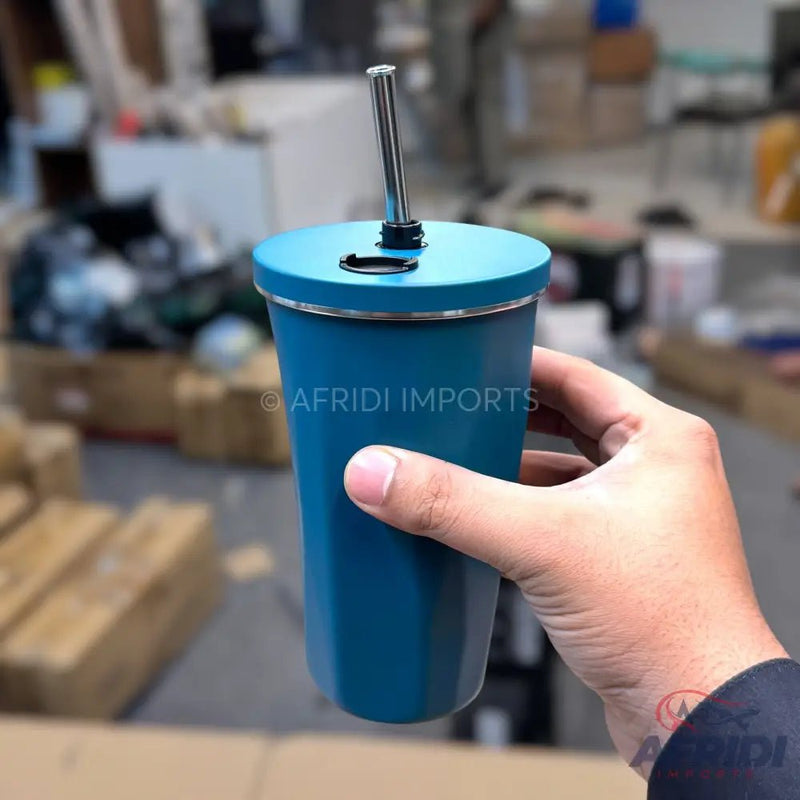 600ml Blue Vacuum Tumbler EF - 27 - Afridi Imports