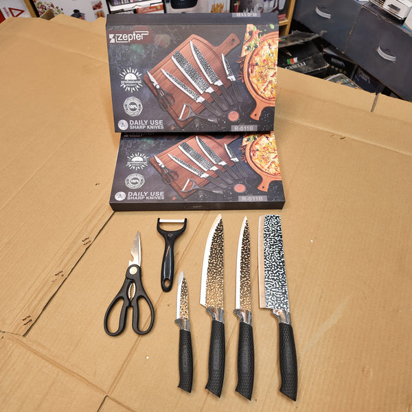 Swiss Lot Imported Zepter 6 Piece Kitchen Knife Set
