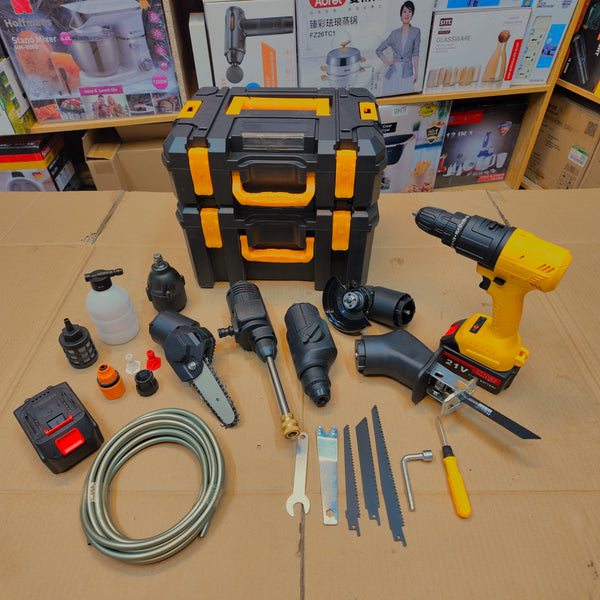 Lot Imported 7-in-1 21V Rechargeable Tools Set