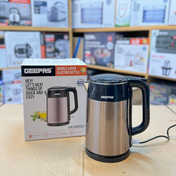 Geepas Double Layer 1.7L Electric Kettle GK38052
