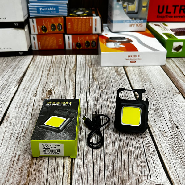 Lot Imported Rechargeable Cob Light Keychain