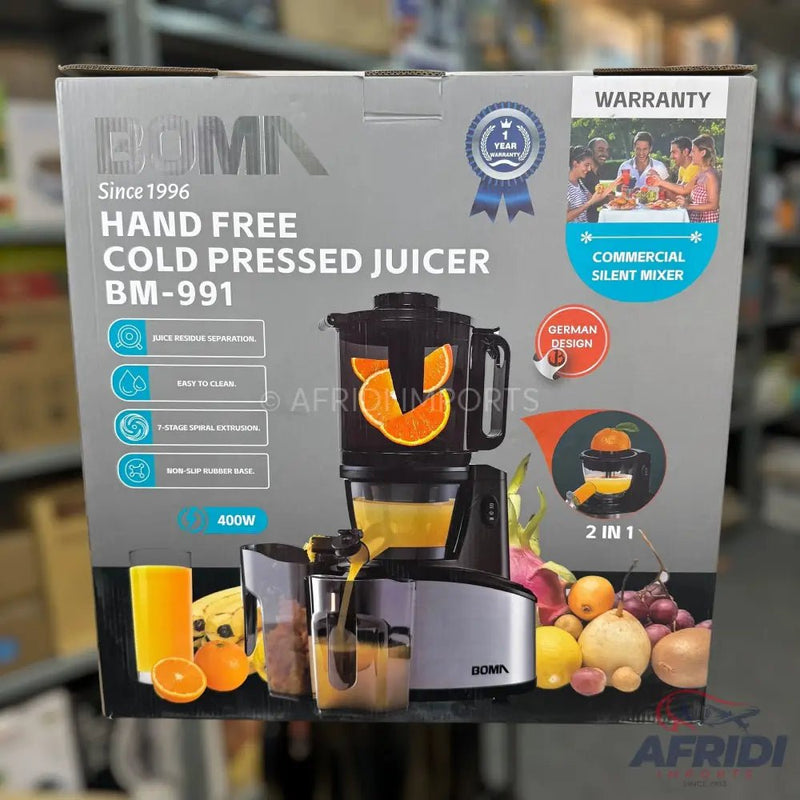BOMA Cold Press Slow Juicer - German Lot - Afridi Imports