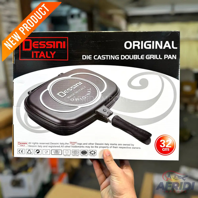 Dessini DIe Cast Double Grill Pan - Italy Lot - 32cm