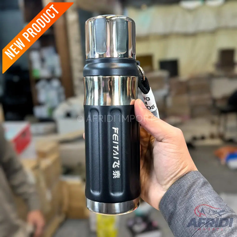 Feitai 570ml Black Thermal Bottle - EF-8A