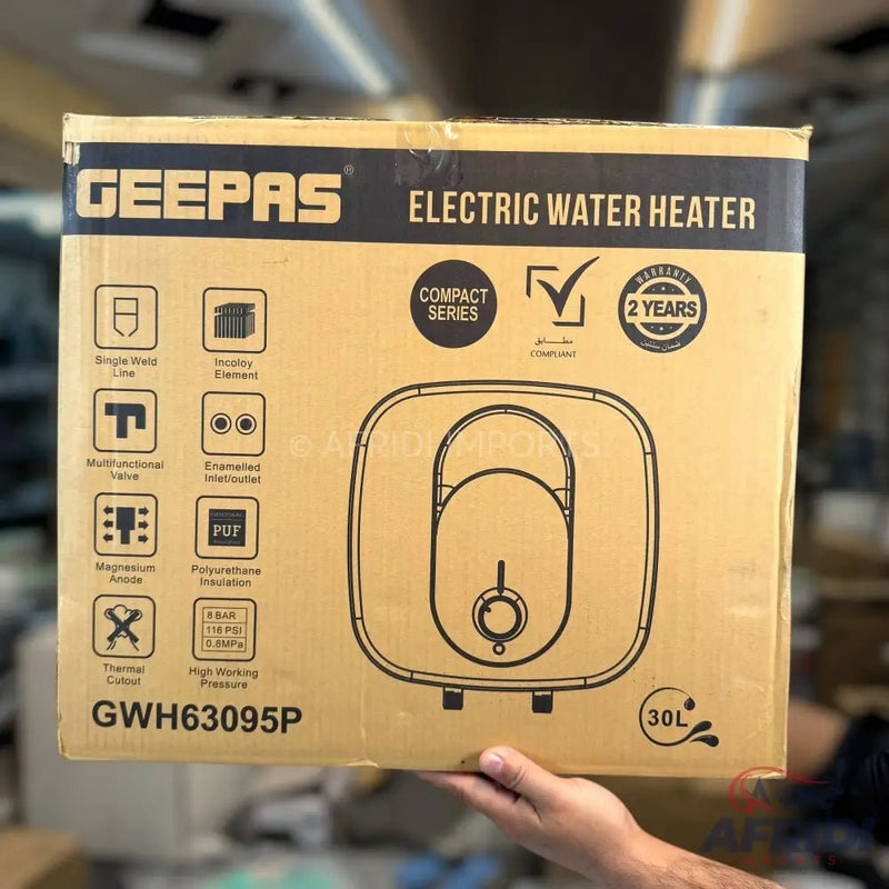 Geepas 15 & 30L ELectric Water Heater - Afridi Imports