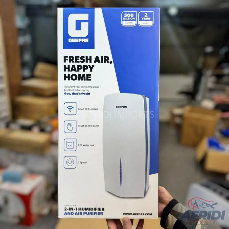 Geepas 2 - in - 1 Humidifier & Air Purifier - 2 Years Warranty - Afridi Imports