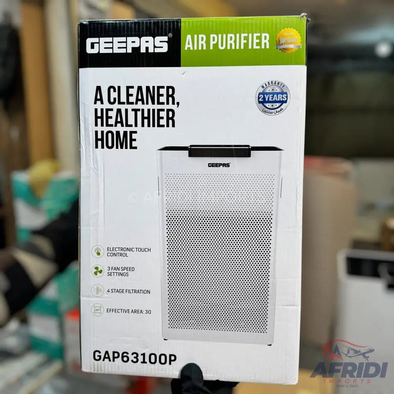 Geepas Air Purifier 30 Square M GAP63100P - 2 Years Warranty - Afridi Imports