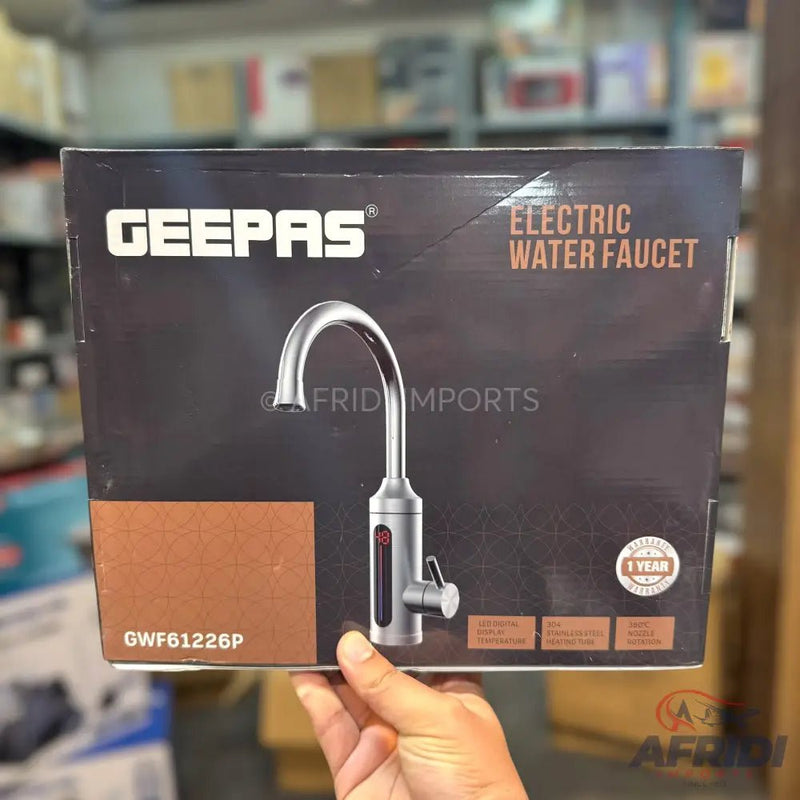 Geepas Electric Water Heating Faucet || Original Product + 2 - Year Local Warranty - Afridi Imports