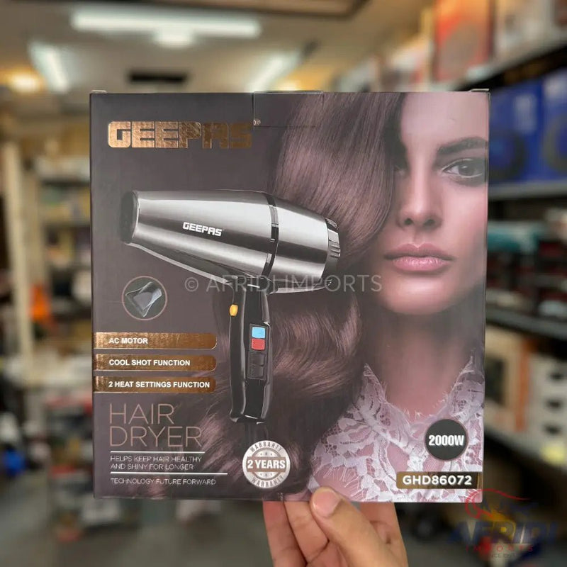 Geepas Hair Dryer || Original Product + 2 - Year Local Warranty - Afridi Imports
