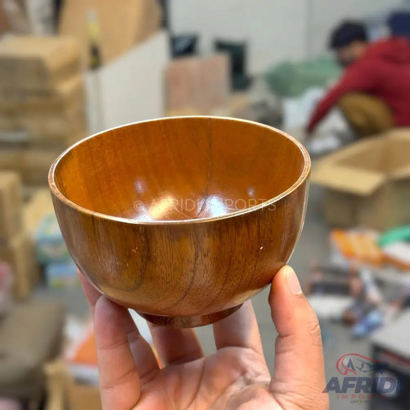 Handmade Polished Small Wooden Bowl - Afridi Imports