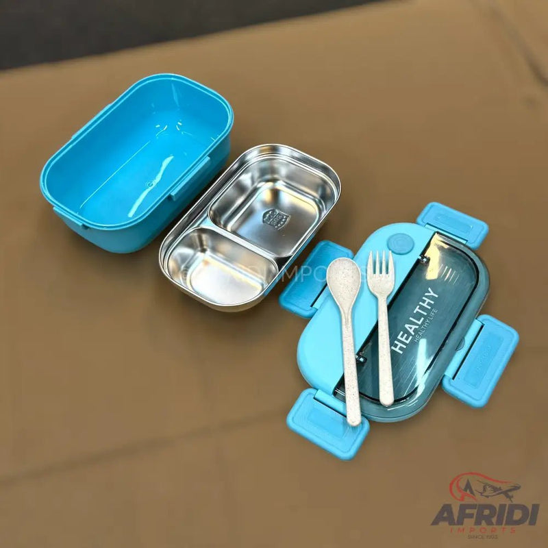 Healthy Insulated Lunch Box - Blue (LF7 - B) - Afridi Imports