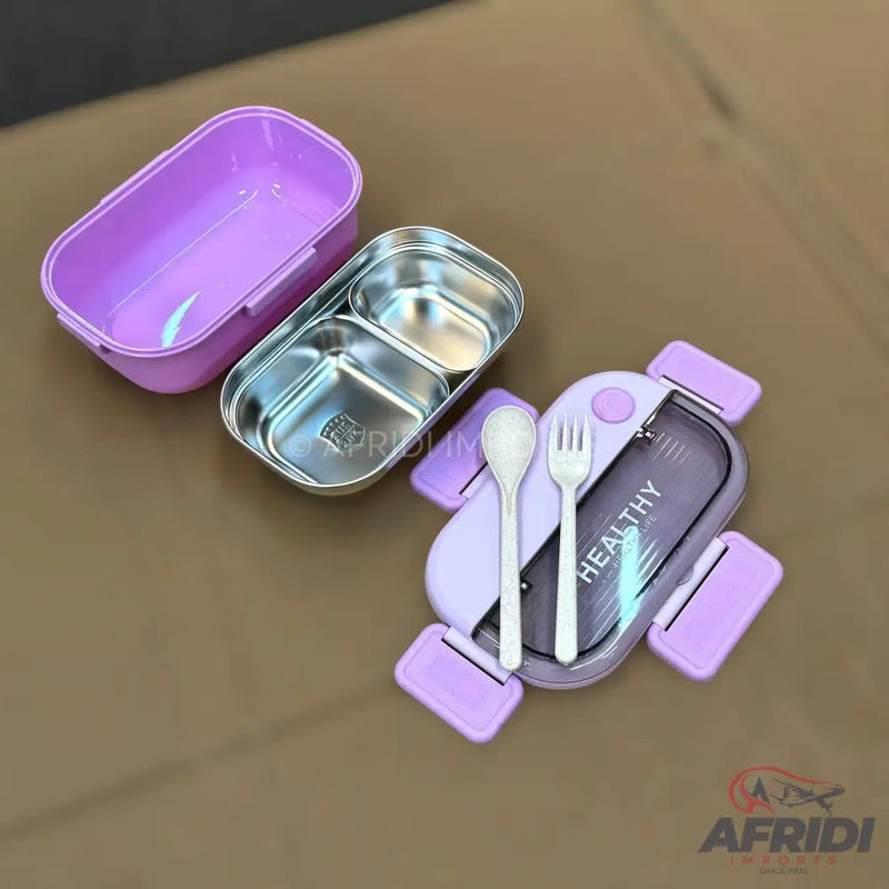 Healthy Insulated Lunch Box - lavender (LF7 - A) - Afridi Imports