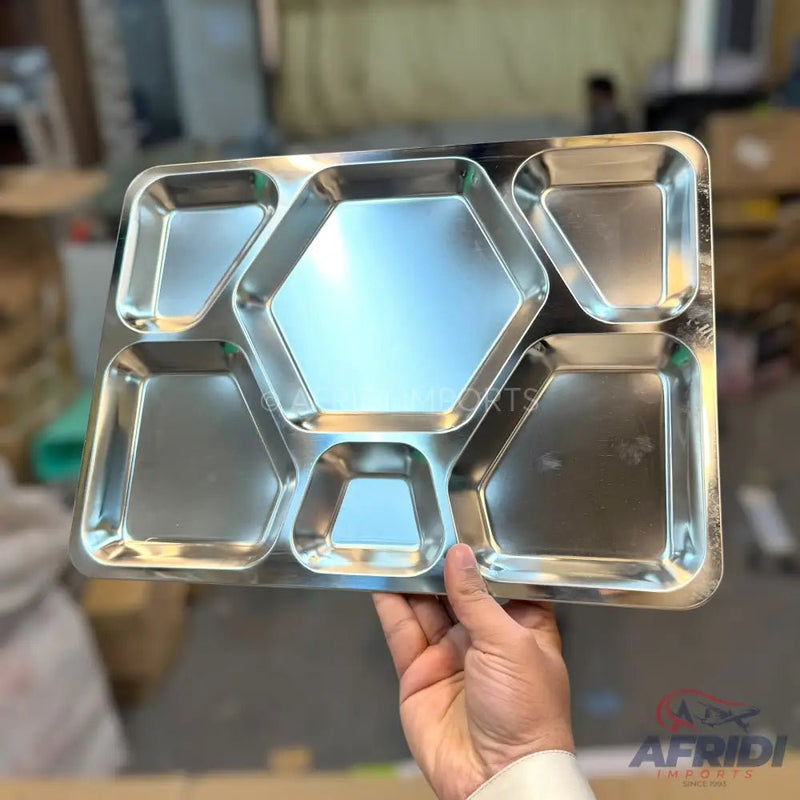 Korean Style New Lunch Tray - 6 Section - AN03 - Afridi Imports
