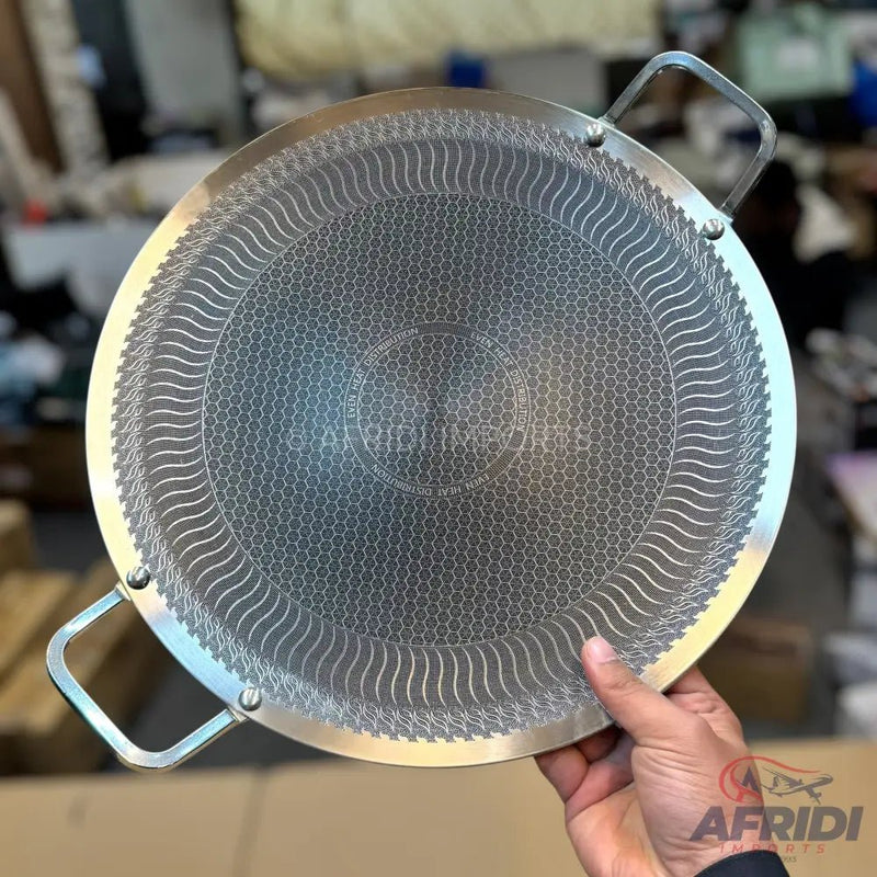 Laser Crafted Honeycomb Tawa - 15 - inch - Afridi Imports