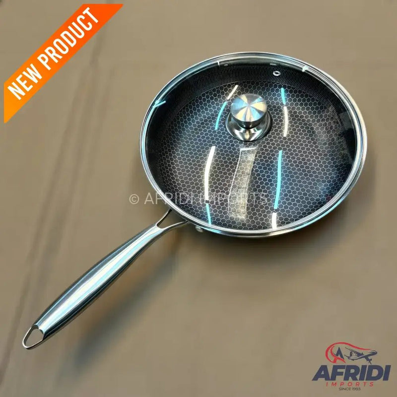 Laser Crafted Pan with Lid (24 & 26 cm) - Afridi Imports