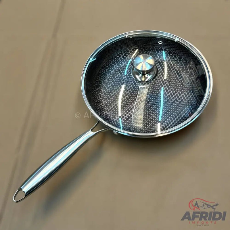 Laser Crafted Pan with Lid 26CM - Afridi Imports