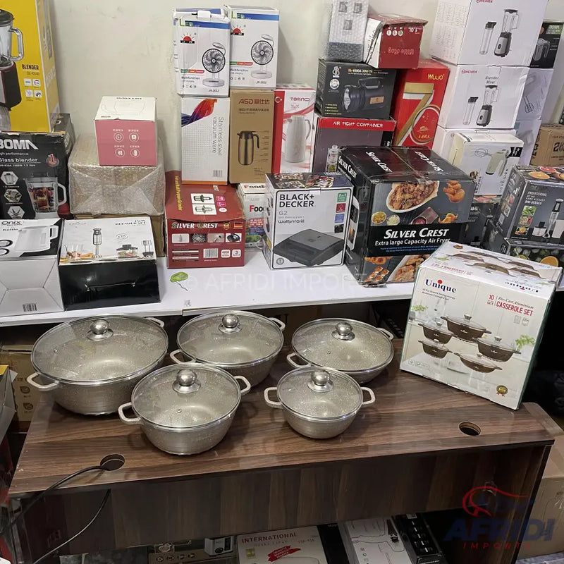 Lot Imported 10 piece Granite Cookware Set