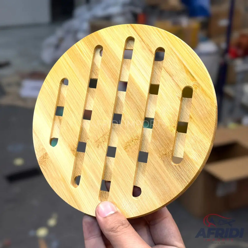 Round Bamboo Hot Pad