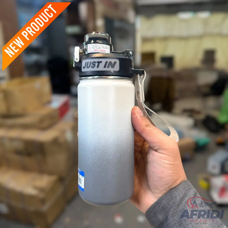 Sanmei 550ml White-Black Vacuum Bottle EF-7
