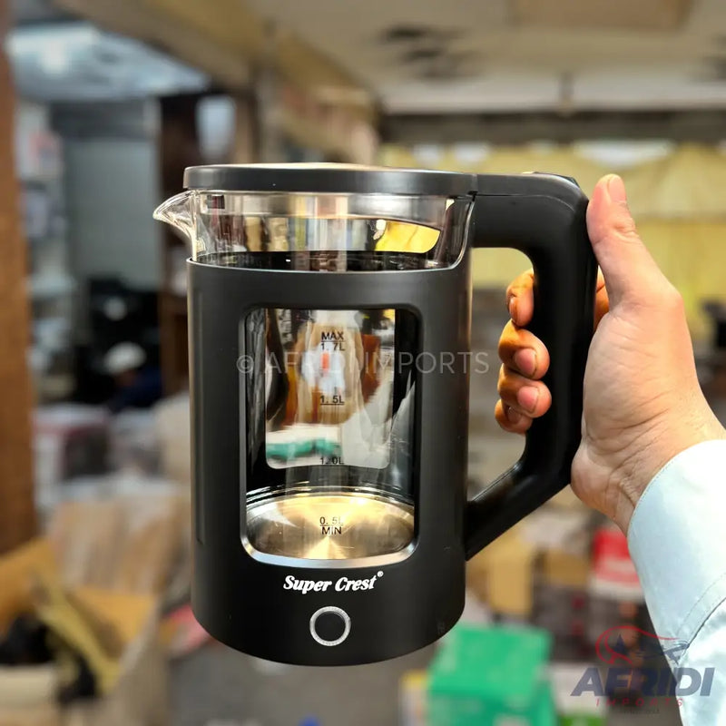 Super Crest 1.7L Glass Kettle