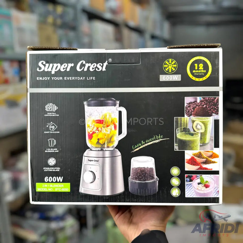 Super Crest 2-in1 Blender Grinder - German Lot SCT-8050