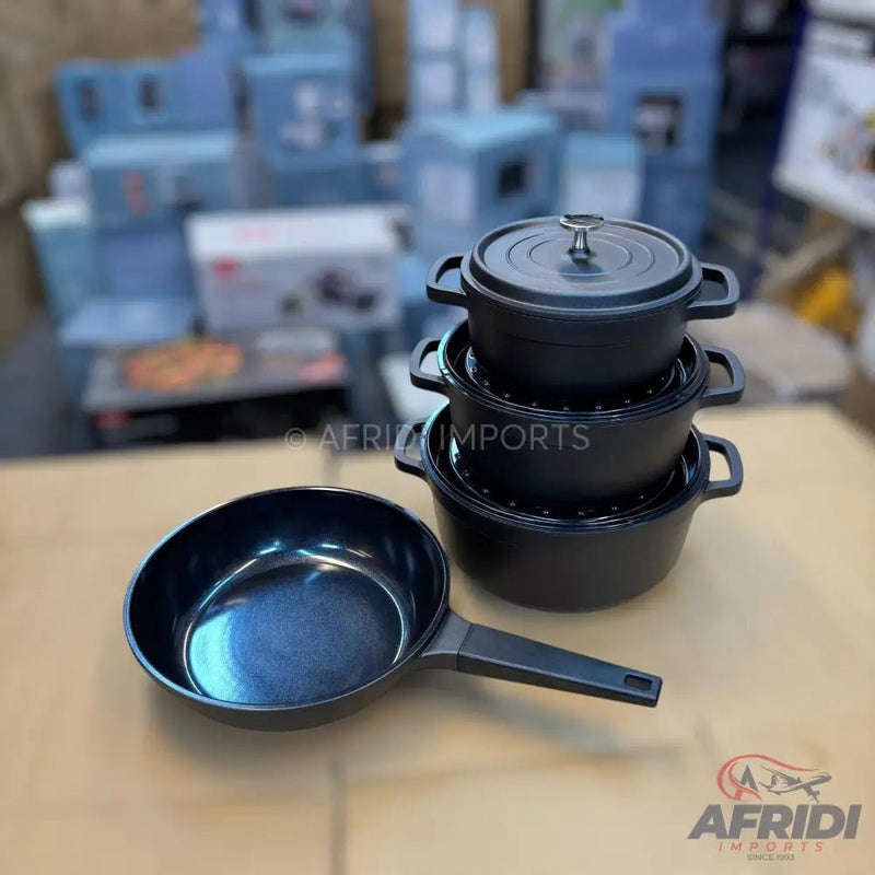 Uakeen 7pcs Cookware Set with Aluminum Lid - Afridi Imports