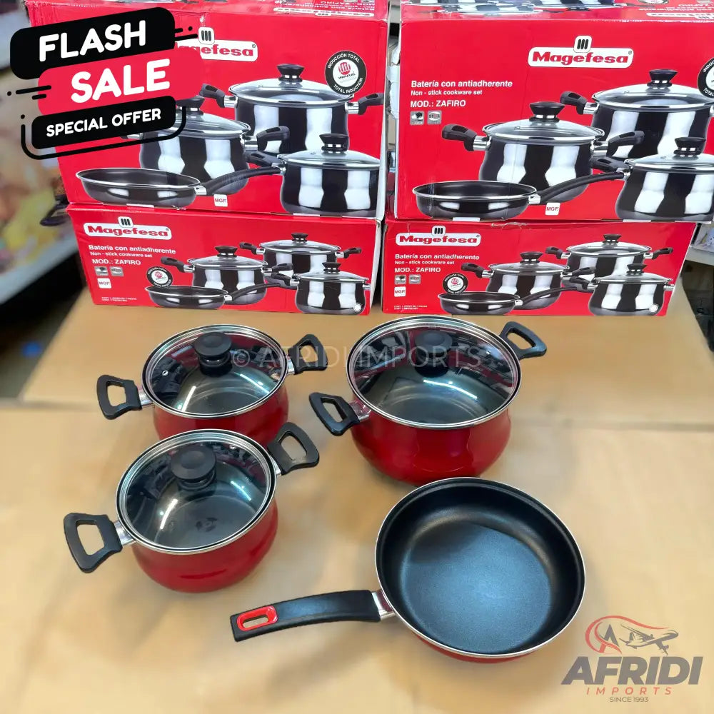 Megafesa 7Pc Nonstick Cookware Set Lid Size – Afridi Imports