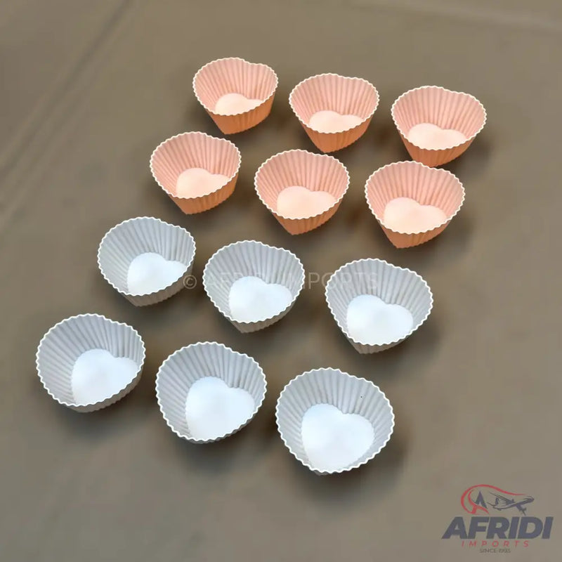 Zionu Silicome Heart Cake Mould G152M 12P