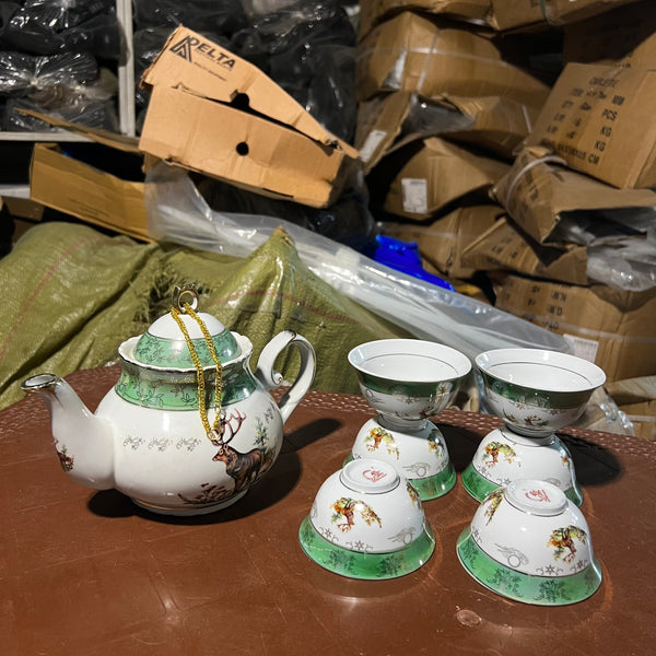 Hand Made porcelain Teapot Set - Made for Europe - Lot Import