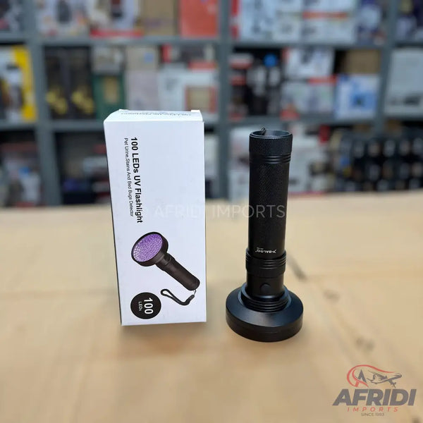 100 UV LEDs Flashlight