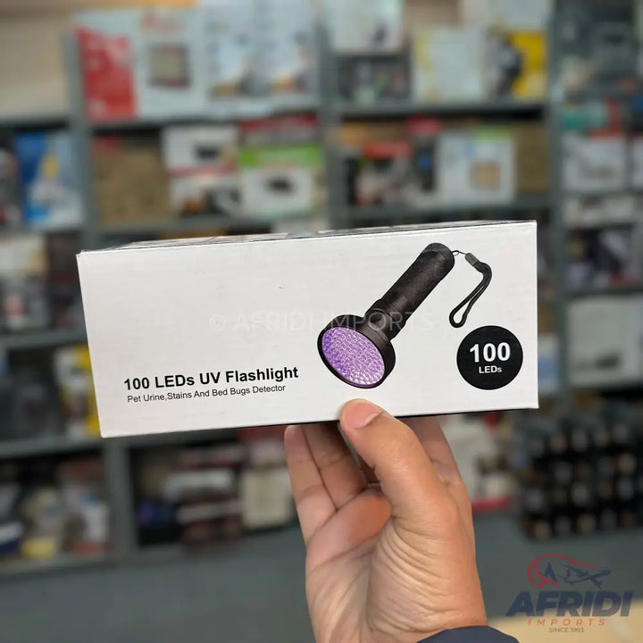 100 UV LEDs Flashlight