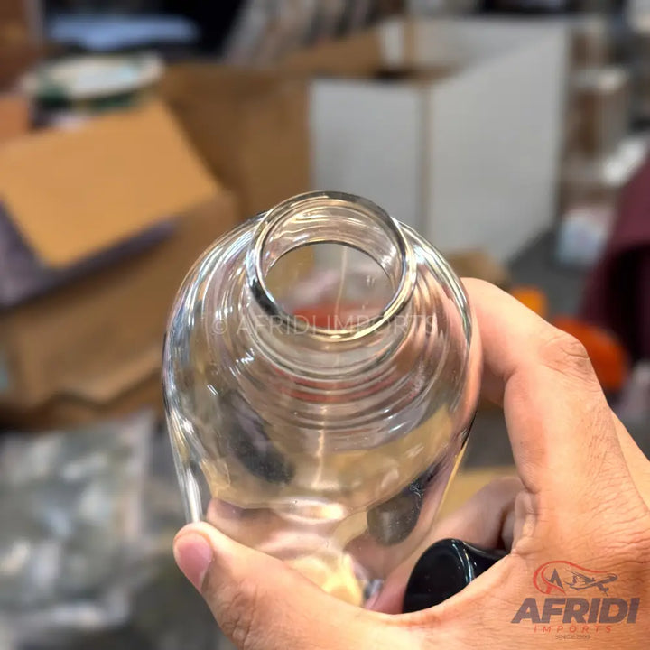 1000ml Glass Water Bottle - Black (KK79-A)