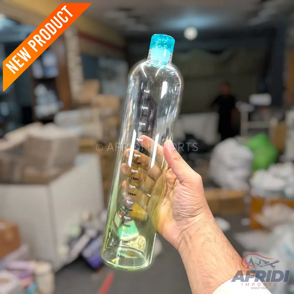 Good Moments - 1000ml Glass Water Bottle - Green (RW77)