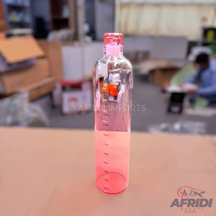 1000ml Glass Water Bottle - Pink (KK79-D)