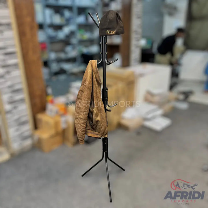 Durable 12 Hooks Metal Standing Rack Space Saving – Afridi Imports