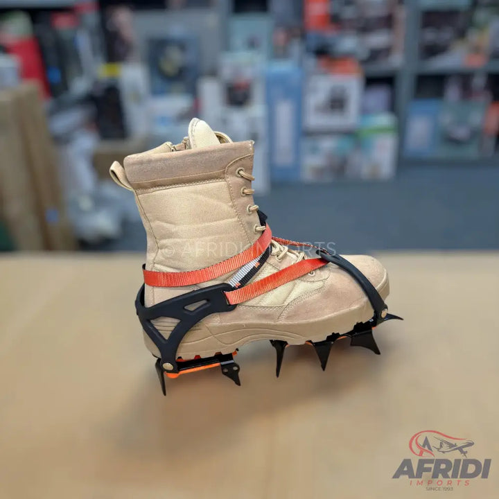 12 Tooth Ice Climbing Crampons with Straps
