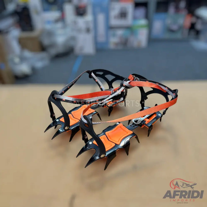 12 Tooth Ice Climbing Crampons with Straps