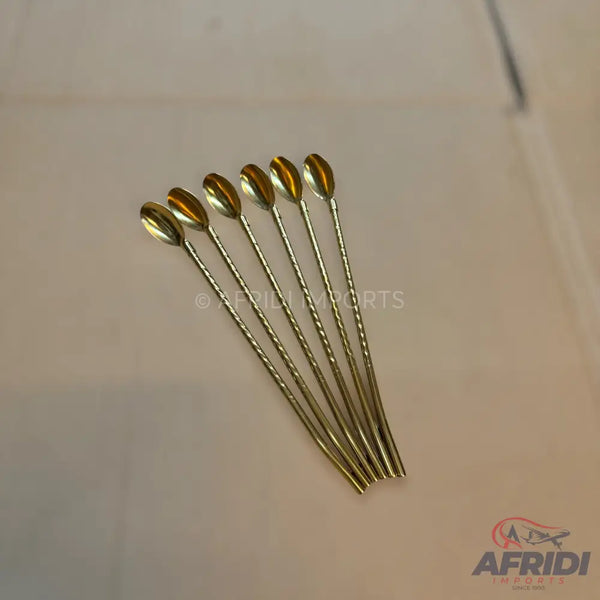 6 Piece Straw Spoon