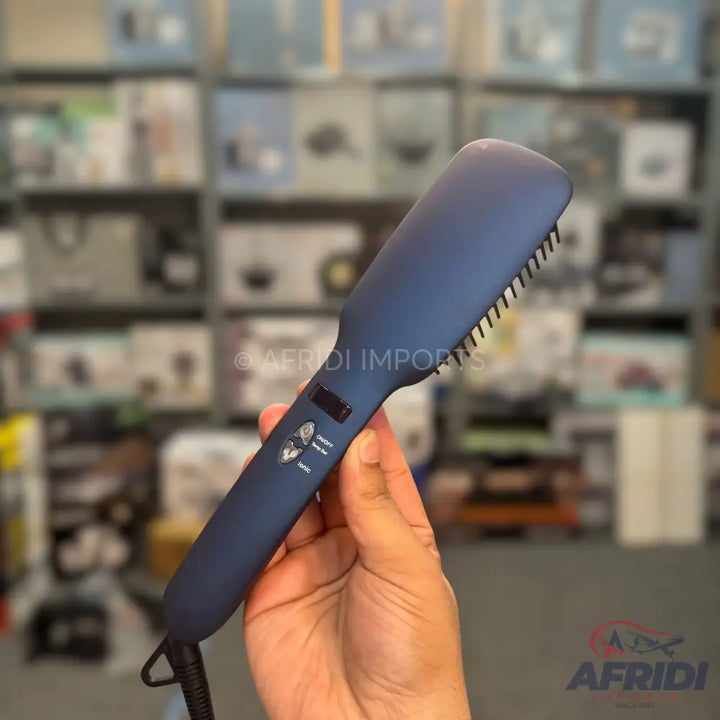 2 in 1 Ionic Hair Straightener Brush