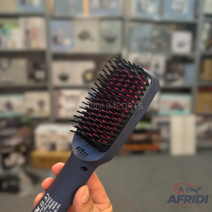 2 in 1 Ionic Hair Straightener Brush