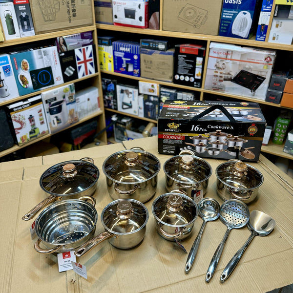 Turkish Lot Imported 16 Piece Cookware Set