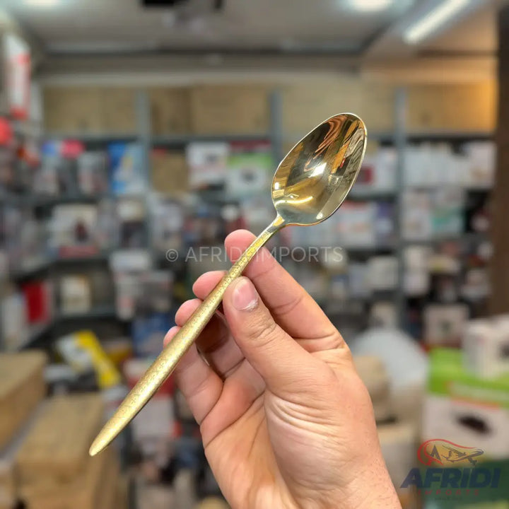 24 Pieces Golden Cutlery Set Lot Imported